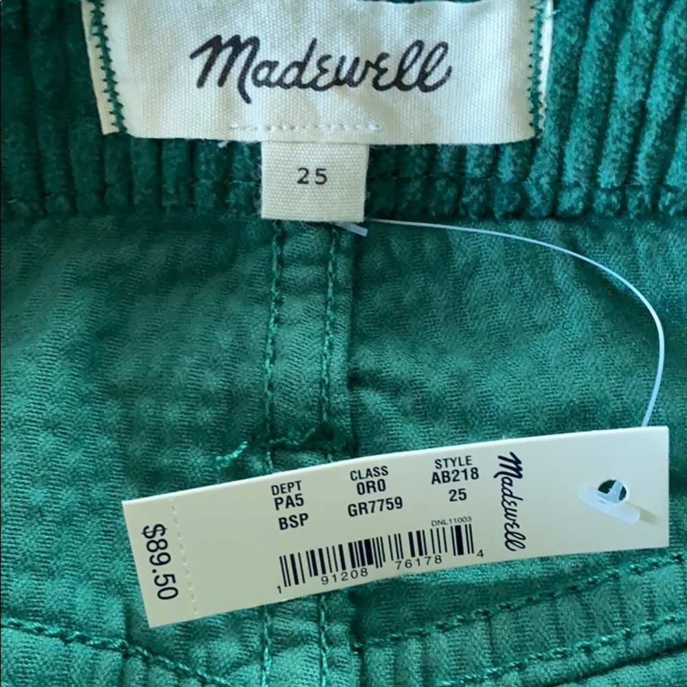 Madewell Green Corduroy Pegged Skirt - Picture 5 of 9